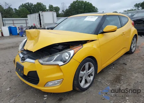 2014 Hyundai Veloster Base W/Black z USA, uszkodzony, nr VIN KMHTC6AD2EU192624